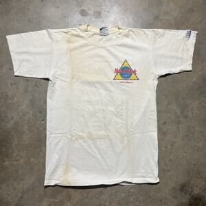 Vintage 90s Hard Rock Cafe Myrtle Beach White T-Shirt
